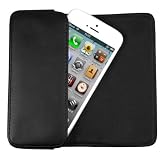 mumbi Quer Leder Tasche iPhone 5 Ledertasche G�rteltasche (Schlaufe und Klip) / passt auch mit d�nner TPU Silikon H�llevon "mumbi�"