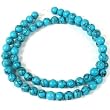 Chinese Turquoise Round Beads Jewelry 6mm 1 Strand