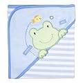 Just One Year Frog Hooded Towel - Blue