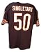 Mike Singletary Autographed/Hand Signed Custom Blue Jersey with HOF 98 Inscription