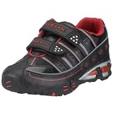 Geox J Eclipse Boy, Jungen Sneaker, schwarz, (black/red C0048)