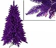 4.5' Pre-Lit Slim Purple Ashley Spruce Christmas Tree - Clear & Purple Lights