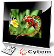 Cytem VX8-pro schwarz, Digitaler Bilderrahmen 20,3 cm (8 Zoll) (800x600 / 4:3), Echte Zufallswiedergabe, Ordnerbasierte Diaschau, Diaschau Fortsetzen nach Standby / hochwertiger Acrylrahmen