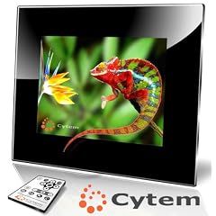 Cytem VX8-pro schwarz, Digitaler Bilderrahmen 20,3 cm (8 Zoll) (800x600 / 4:3), Echte Zufallswiedergabe, Ordnerbasierte Diaschau, Diaschau Fortsetzen nach Standby / hochwertiger Acrylrahmen