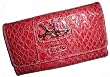 Xoxo Checkbook Wallet red Material Girl Vinyl