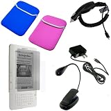 Amazon Kindle 2 eBook Reader Accessories Bundle Pack: Blue / Pink Reversible Neoprene Sleeve Case, Car Charger, Wall / Travel / AC Adapter Charger, Clip on Adjustable eBook Reader Light and a Screen Guard / Protector with Lint Cleaning Cloth 51 IjB31VhL. SL160 Amazon Kindle 2 eBook Reader Accessories Bundle Pack: Blue / Pink Reversible Neoprene Sleeve Case, Car Charger, Wall / Travel / AC Adapter Charger, Clip on Adjustable eBook Reader Light and a Screen Guard / Protector with Lint Cleaning Cloth