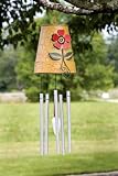 Decorative Metal Flower Pot Windchime