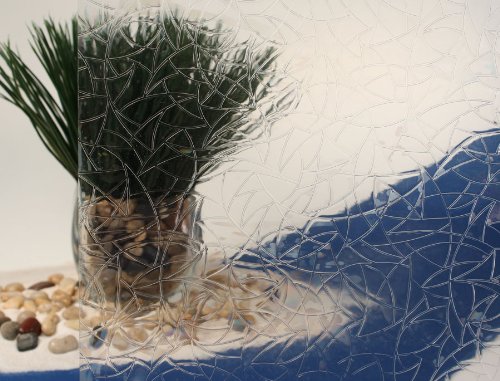 Clear Atlantis Cut Glass Static Cling Window Film, 35