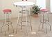 Kitchen & Housewares : 3PC Retro Nostalgic Soda Fountain Style Bar Table and 2 Rose Seat Stools