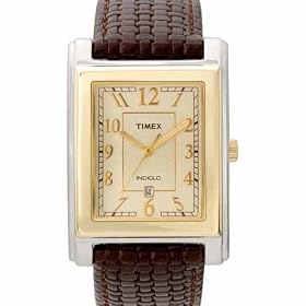 Timex Men's Classic Brown Braided Leather Strap Watch #T2M439