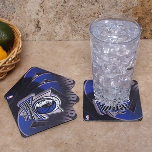 Dallas Mavericks 4-Pack Sublimated Logo Neoprene Coaster Set