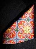 GOLD CATHEDRAL Silk Pocket Square, 100% Silk - by Royal Silk