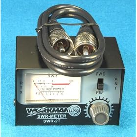 SWR METER for CB Radio Antennas with 3' Jumper cable by Workman