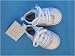Babyschuhe türkisgrün Blümchen