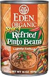 Eden Organic Canned Beans, Refried Spicy Pinto, 16-Ounce Cans (Pack of 12)