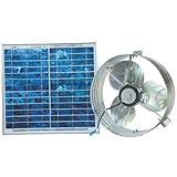 Ventamatic VX2515SOLARGABLE Solar Gable Attic Ventilator with 12.6-Watt 18-Volt DC Motor and 12.6-Watt Panel