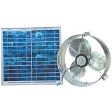 Ventamatic VX2515SOLARGABLE Solar Gable Attic Ventilator with 12.6-Watt 18-Volt DC Motor and 12.6-Watt Panel