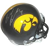 Brad Banks Autographed Iowa Hawkeyes Mini Helmet - Autographed NHL Helmets and Masks