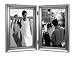 Malden Home Profiles Concourse Pewter Fashion Double Vertical Frame, 5-Inch by 7-Inch
