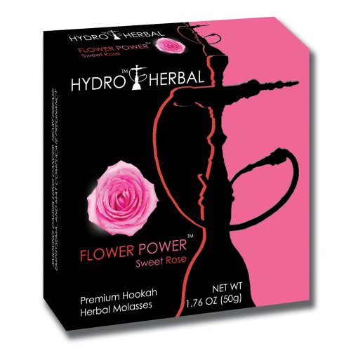 Hydro Herbal 50g Sweet Rose Hookah Shisha Tobacco Free Molasses