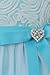 Tulle Rosette Spring Easter Flower Girl Dress in Ombre Fuchsia Aqua Purple Red 2-14