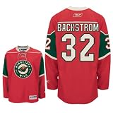 BACKSTROM 32 Minnesota Wild Reebok Premier Home NHL Hockey Jersey (NHLPA Certified Custom Sewn Authentic Twill)