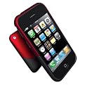 iFrogz Luxe Case for iPhone 3G - Red/ Black (iPhone3g-st-rb)