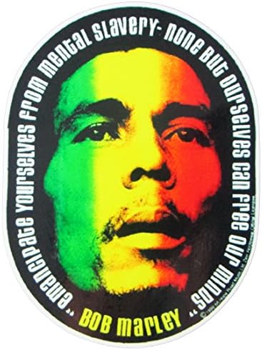 Bob Marley Face Rasta Sticker
