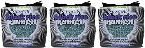 (3 PACK) - King Soba Noodles - Black Rice Ramen| 280 x 6 gx |3 PACK - SUPER SAVER - SAVE MONEY