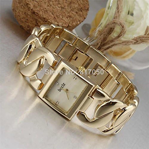 SunShine Day 2015 New Fashion Women Dress Quartz Watches Golden Retro Crystal Index Dial Full Steel Chain Strap Bracelet Wristwatches