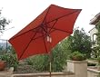 7ft wooden market umbrella with tilt mechanism - Terra