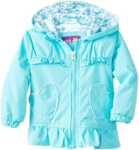 Pink Platinum Baby-Girls Infant Hearts Of Leopard, Aqua, 12 Months
