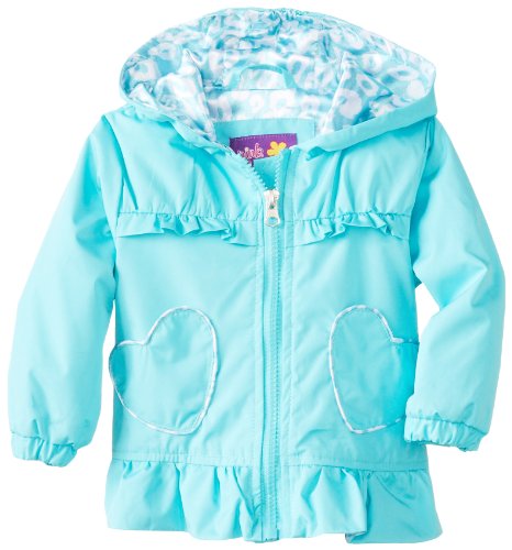 Pink Platinum Baby-Girls Infant Hearts Of Leopard, Aqua, 12 Months