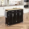 Home Styles 4528-95 Dolly Madison Kitchen Cart, Black Finish
