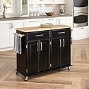Home Styles 4528-95 Dolly Madison Kitchen Cart, Black Finish