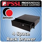 Odyssey ARDP04 4 Space Pro Rack Drawer Accessory With Lock
