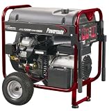 Powermate PM0601250 15,625 Watt 653cc 22 HP Subaru EH65 V-Twin Gas Powered Portable Generator With Electric Start