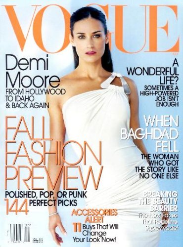 Vogue Magazine - July 2003 - Fall Fashion Preview - Demi Moore