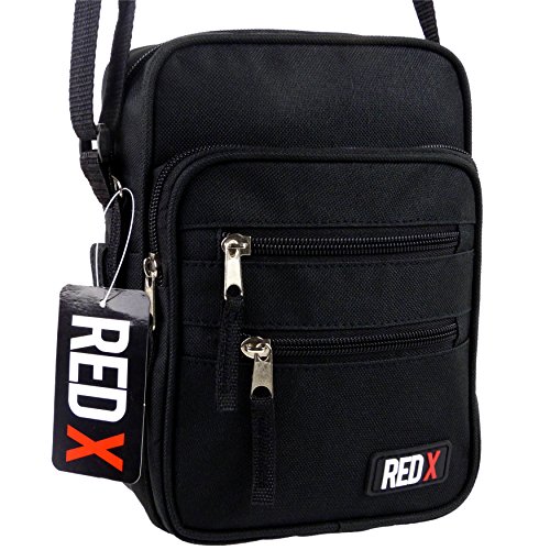 Compact Mini Cross Body BAG by RED X ® Handy Shoulder Utility/Travel Work