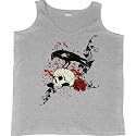 Womens Tank Top : SKULL WITH RAVEN