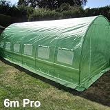 from Feel Good UK 6M(L) x 3M(W) x 2M(H) Polytunnel Greenhouse Pollytunnel Poly Polly Tunnel Fully Galvanised Anti Rust Steel Frame