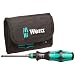 Wera KK 62 Kraftform Bitholding Screwdriver and 3 1/2-Inch Bit Pouch Set, 33-Piece