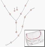 Avon Sterling Silver Genuine Pink Freshwater Pearl 3-Piece Set