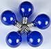 Novelty Lights, Inc. G30-BL Globe Outdoor Patio Party Christmas Replacement Bulbs, Blue, 25 Pack