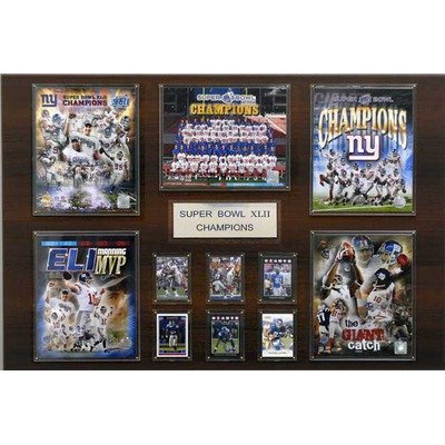 NFL New York Giants Super Bowl XLII Champions Plaque