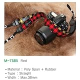 Check 38 EtsHaim Checkered Print Shoulder Strap (Red) for Nikon D3100 14.2M ....