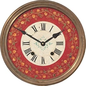 Regency 14 French Country Red Clock