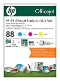 HP Brochure Value Pack Nr. 88 (3 Tintenpatronen Nr. 88, 100 Blatt Papier und Business Marketing CD)