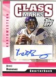 2006 Topps Draft Picks and Prospects Class Marks Autographs CMBB Brett Basanez F (Football Cards) (Rookie Insert - Autographed Card)
