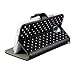 GoodPro PU leather and Crystal Studded Rose Wallet Flip Case Card Holder with Screen Protector and Stylus for Samsung Galaxy S5 - Black